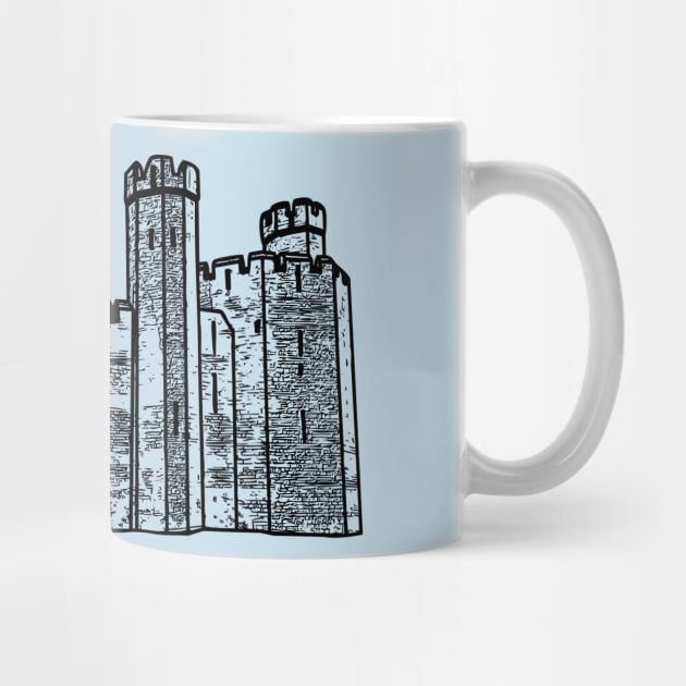 Caernarfon Castle Vector by tribbledesign